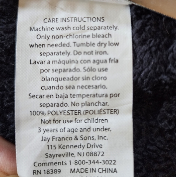 Harry Potter Wizarding World Black Finished Red Edges Plush Blanket Throw Large - Picture 6 of 9